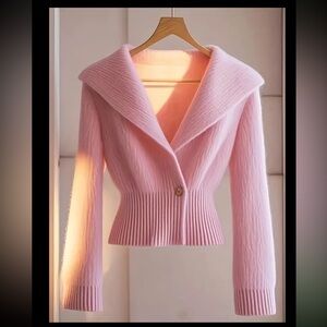 Elegant Pink Women's Sweater